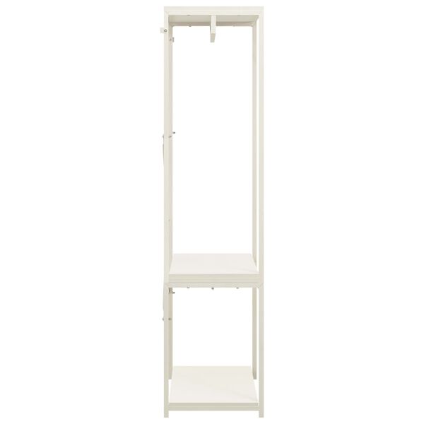 vidaXL Garde-robe Blanc 60x40x167 cm M&eacute;tal et agglom&eacute;r&eacute;