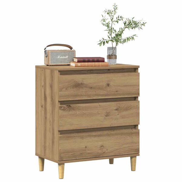 vidaXL Buffet ch&ecirc;ne artisanal 60x35x70 cm bois d'ing&eacute;nierie