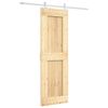 vidaXL Porte coulissante 70 x 210 cm Bois de pin massif (non trait&eacute;)