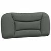 vidaXL Cadre de lit sans matelas Hvar gris fonc&eacute; 90x190 cm tissu