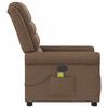 vidaXL Fauteuil de massage inclinable Marron Tissu