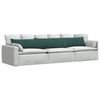 vidaXL Coussins de canap&eacute; 2 pcs Vert fonc&eacute; 200 x 40 cm