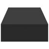 vidaXL Support de moniteur noir 100x27x10 cm bois d'ing&eacute;nierie