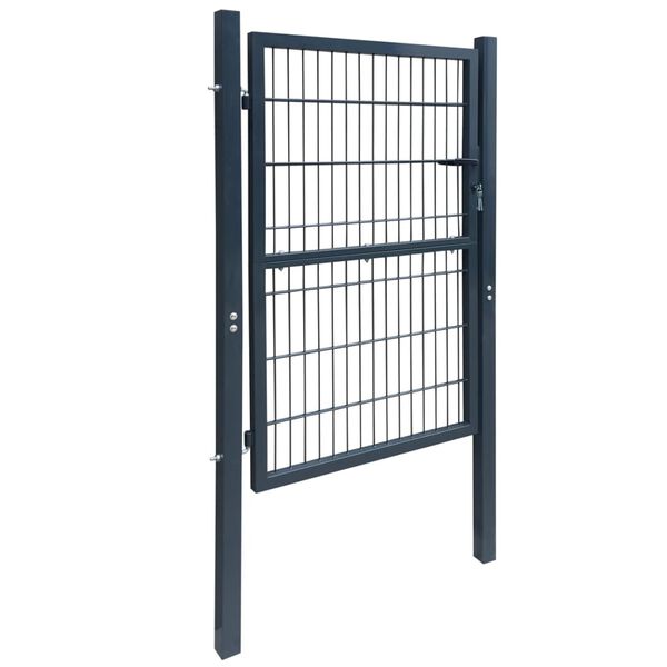 vidaXL Portillon Acier 106x248 cm Anthracite