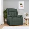 vidaXL Fauteuil de massage Vert fonc&eacute; Tissu