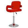vidaXL Tabouret de bar rouge similicuir