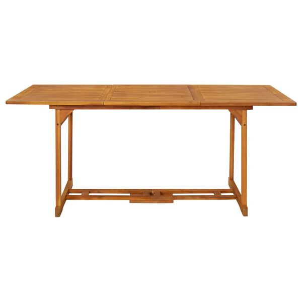 vidaXL Table à dîner de jardin 180x90x75 cm Bois d'acacia solide