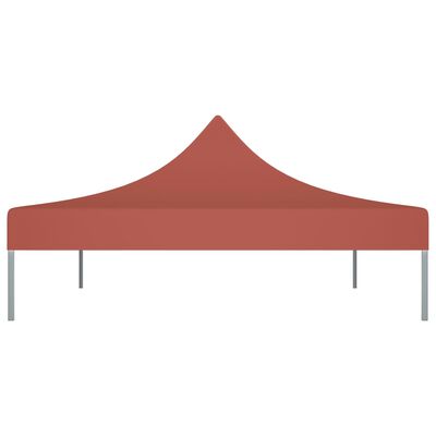 vidaXL Toit de tente de réception 4,5x3 m Terre cuite 270 g/m²