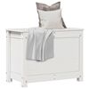 vidaXL Bo&icirc;te de rangement Blanc 60x32x45,5 cm Bois massif de pin