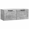 vidaXL Meuble TV mural Gris b&eacute;ton 78,5 x 31 x 30 cm Bois d'ing&eacute;nierie