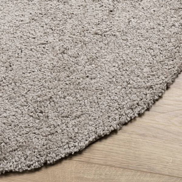 vidaXL Tapis shaggy PAMPLONA poils longs moderne beige Ø 80 cm