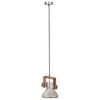 vidaXL Lampe suspendue industrielle 25 W Argent&eacute; Rond 19 cm E27