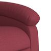 vidaXL Fauteuil inclinable &eacute;lectrique Rouge bordeaux Tissu