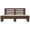 vidaXL Cadre de lit sans matelas ch&ecirc;ne marron 150x200 cm