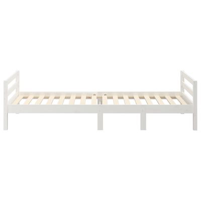 vidaXL Cadre de lit sans matelas blanc 90x200 cm bois de pin massif