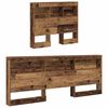 vidaXL T&ecirc;te de lit de rangement Bois Ancien 90 cm Bois d'ing&eacute;nierie