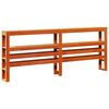 vidaXL Cadre de lit sans matelas cire marron 180x200cm bois pin massif