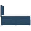 vidaXL Sommier &agrave; lattes de lit avec matelas Bleu 90x190 cm Tissu