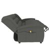 vidaXL Fauteuil de massage inclinable &agrave; 4 places gris clair tissu