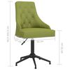 vidaXL Chaises pivotantes &agrave; manger lot de 2 Vert clair Velours