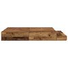 vidaXL Cadre de lit avec rangement avec tiroir Bois Ancien 160 cm