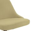 vidaXL Chaise pivotante de salle &agrave; manger Vert Tissu