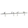 vidaXL Kit fixation porte coulissante 183 cm Acier inoxydable Argent&eacute;
