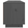 vidaXL Meuble TV Gris 100x34x40 cm Bois de pin massif