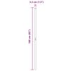 vidaXL Poteau de cl&ocirc;ture. 2 pcs Gris Acier peint par poudre