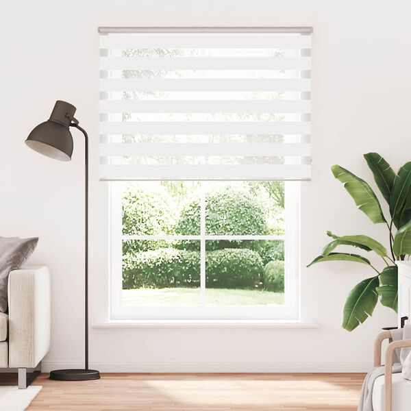 vidaXL Store z&egrave;bre blanc 160x200 cm largeur du tissu 155,9cm polyester
