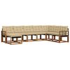 vidaXL Ensemble de canap&eacute;s d'ext&eacute;rieur 8 pcs Naturel et Beige