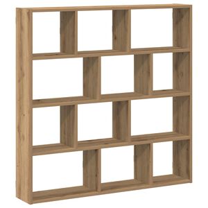 vidaXL &Eacute;tag&egrave;re cube murale 12 compartiments ch&ecirc;ne artisanal