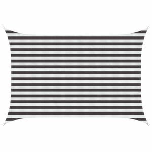 vidaXL Voile d'ombre Anthracite et blanc 2 x 3 m HDPE