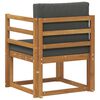 vidaXL Canap&eacute; d&rsquo;ext&eacute;rieur Bois d'acacia massif et polyester Naturel