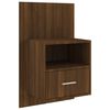 vidaXL Tables de chevet murales 2 pcs Ch&ecirc;ne marron