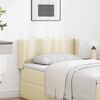 vidaXL Oreille de t&ecirc;te de lit Cr&egrave;me 40,5 x 40,5 x 4 cm PVC