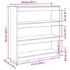 vidaXL Biblioth&egrave;que Bois ancien 100 x 30 x 103 cm Bois d'ing&eacute;nierie