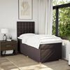 vidaXL Sommier &agrave; lattes de lit avec matelas Marron fonc&eacute; 90x200 cm