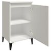 vidaXL Tables de chevet 2 pcs blanc 40x35x70 cm bois d'ing&eacute;nierie