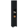 vidaXL Cabinet de salle de bain Ch&ecirc;ne noir 30 x 30 x 183,5 cm
