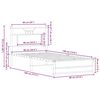 vidaXL Cadre de lit sans matelas ch&ecirc;ne sonoma 90x190 cm