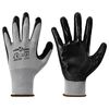 vidaXL Gants de Travail 12 pcs Gris et Noir 8 / m Polyester