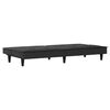 vidaXL Canap&eacute;-lit noir tissu