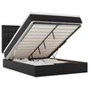 VidaXL Cadre de lit ottoman avec matelas noir 140x190 cm similicuir