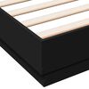 vidaXL Cadre de lit sans matelas noir 120x200 cm