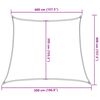 vidaXL Voile d'ombrage 160 g/m&sup2; trap&egrave;ze bleu 4/5x4 m PEHD