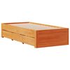 vidaXL Cadre de lit sans matelas avec tiroirs 90x200cm bois pin massif