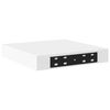 vidaXL &Eacute;tag&egrave;res murales flottantes 4 pcs blanc 23x23,5x3,8 cm MDF