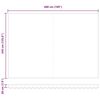 vidaXL Auvent Rétractable Blanc 500 × 300 cm Polyester et métal