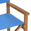 vidaXL Chaises de metteur en sc&egrave;ne lot de 2 Bois de teck massif Bleu